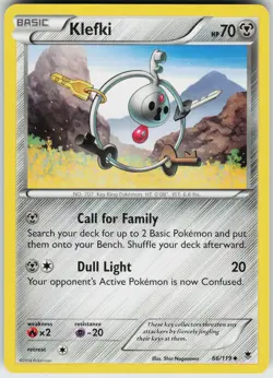 Pokemon Klefki 66/119 XY - Phantom Forces Normal card - Image 1