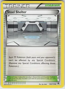 Pokemon Steel Shelter 105/119 XY - Phantom Forces Normal card - Image 1