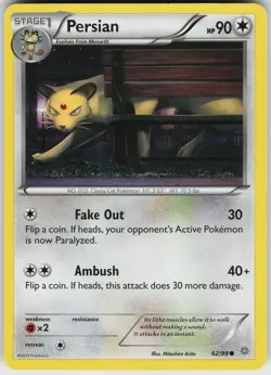 Pokemon Persian 62/98 XY - Ancient Origins Normal card - Image 1