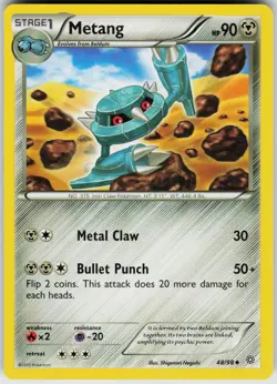 Pokemon Metang 48/98 XY - Ancient Origins Normal card - Image 1