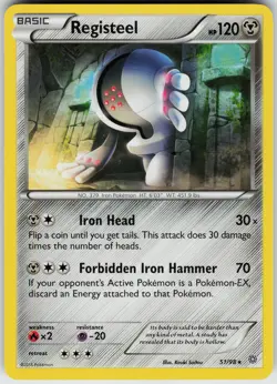 Pokemon Registeel 51/98 XY - Ancient Origins Normal card - Image 1