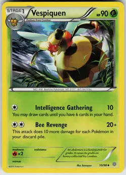 Pokemon Vespiquen (10) 10/98 XY - Ancient Origins Normal card - Image 1