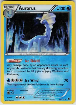 Pokemon Aurorus 26/111 XY - Furious Fists Normal card - Image 1