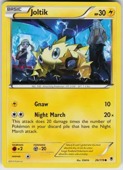 Pokemon Joltik 26/119 XY - Phantom Forces Normal card - Image 1