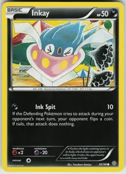 Pokemon Inkay 45/98 XY - Ancient Origins Normal card - Image 1