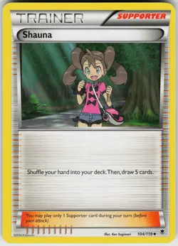 Pokemon Shauna 104/119 XY - Phantom Forces Normal card - Image 1