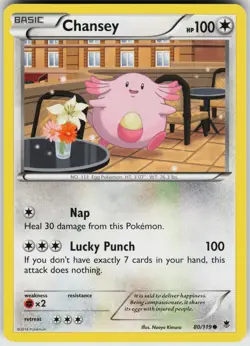 Pokemon Chansey 80/119 XY - Phantom Forces Normal card - Image 1