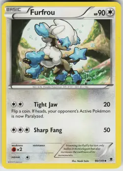 Pokemon Furfrou 90/119 XY - Phantom Forces Normal card - Image 1