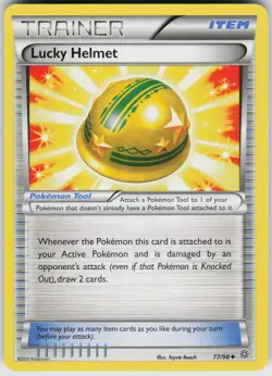 Pokemon Lucky Helmet 77/98 XY - Ancient Origins Normal card - Image 1
