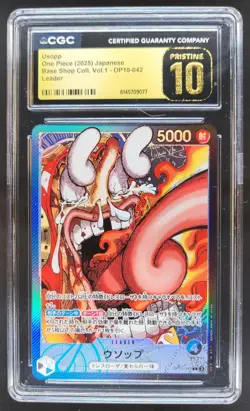 2025 ONE PIECE JP USOPP LEADER OP10-042 CGC 10 PRISTINE RC7 - Image 1