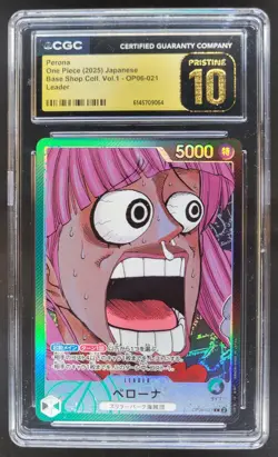 2025 ONE PIECE JP PERONA LEADER OP06-021 CGC 10 PRISTINE RC7 - Image 1