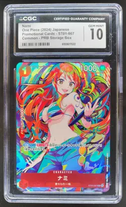 2024 ONE PIECE JP NAMI PROMO ST01-007 CGC 10 B PT - Image 1