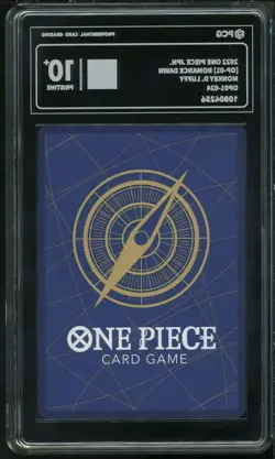 PCG 10 PRISTINE 2022 One Piece CHN Monkey D. Luffy OP01-024 SR (Alt Art) EM68 - Image 2