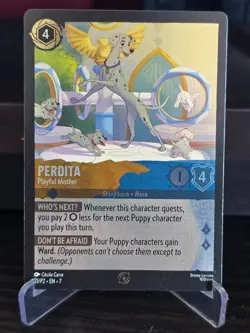 Disney Lorcana - Perdita Playful Mother - Cold Foil Promo - 21/P2 - NM - Image 1