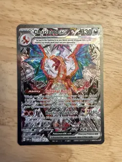 Pokemon 2023 Charizard EX Holo Ultra Rare Card 223/197 Sv03: Obsidian Flames - Image 1