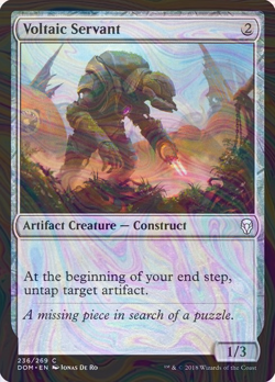 Foil Voltaic Servant - Dominaria | MTG Card - Image 1