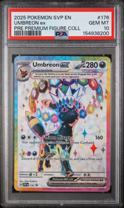 PSA 10 GEM MINT Umbreon ex SVP176 Sv: Scarlet & Violet Promo Cards Holo - Image 1