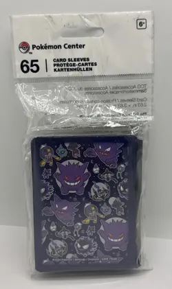 NEW Pokemon Center TCG: GHOSTLY GATHERING Premium Card Sleeves (65 Sleeves) - Image 1