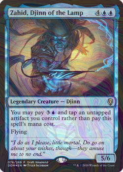 Foil Zahid, Djinn of the Lamp - Dominaria Promos | MTG Card - Image 1