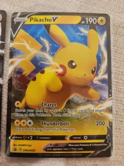 2 Card Lot Pikachu & Raichu V 045/172 Brilliant Stars NM Ultra Rare Pokemon Card - Image 3