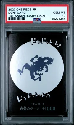 2023 ONE PIECE JAPANESE PROMOS 1ST ANNIVERSARY EVENT DON!! CARD PSA 10 - Image 1