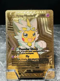 Flying Pikachu V 011/015 Gold Display Card Pokemon TCG - Image 1