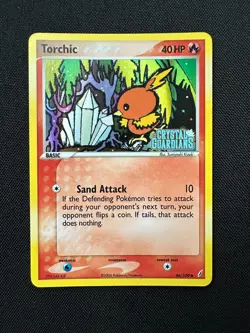 Torchic 66/100 EX Crystal Guardians Stamp Pokemon Card Reverse Holo Rare NM - Image 1