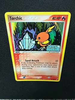 Torchic 66/100 EX Crystal Guardians Stamp Pokemon Card Reverse Holo Rare NM - Image 2