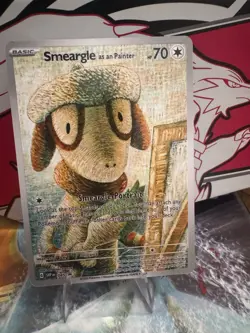 Smeargle as a Painter Van Gogh Black Star Promo Fan Art Card - Image 1