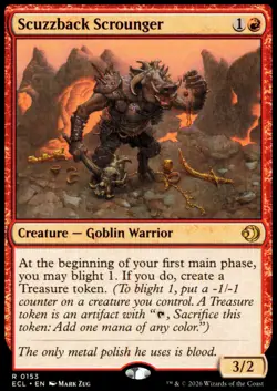 Scuzzback Scrounger 153 Rare Lorwyn Eclipsed NM Magic: The Gathering ECL - Image 1
