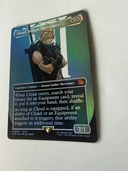 MTG Cloud, Midgar Mercenary (Borderless) Final Fantasy Foil M 375 - Image 1