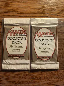 2X MTG Antiquities Booster Pack Magic the Gathering (PLEASE READ)!! - Image 1