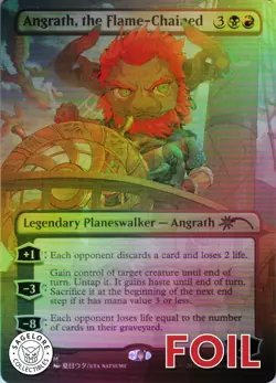 Angrath, the Flame-Chained - Foil - Secret Lair Li'l Walkers - 398 NM - Image 1