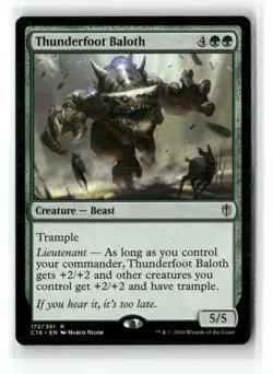 Thunderfoot Baloth 172 Rare Commander 2016 Magic: The Gathering Near Mint - Image 1