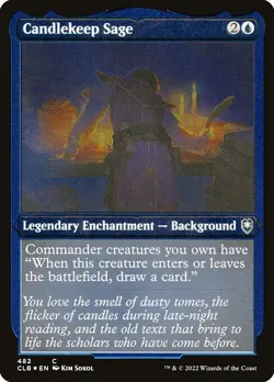 NM Etched Foil Candlekeep Sage, MTG, Baldur's Gate, Magic, 482 - Image 1