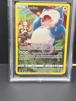 2022 POKEMON SWORD & SHIELD FA LOST ORIGIN #TG10 FULL ART SNORLAX PSA 9 - Image 4