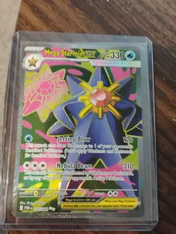 Mega Starmie EX 102/088 Full Art Ultra Rare Pokemon TCG: Perfect Order - Image 1