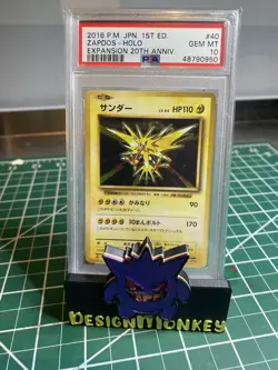 Pokemon PSA 10 Gem Mint Japanese Zapdos-Holo 1st Ed. #040 - Image 1