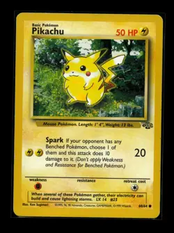 Pikachu Common Unlimited JU 60/64 LP Pokemon TCG NM - Image 1