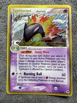 Typhlosion Delta | ex Dragon Frontiers | Reverse Holo Stamped | 12/101 | pokemon - Image 1
