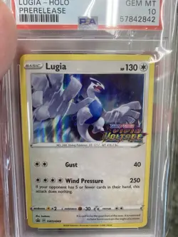 2020 POKEMON SWSH BLACK STAR PROMO PRERELEASE #069 LUGIA-HOLO PSA 10 - Image 3