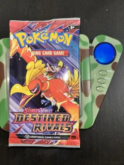 22.5g HEAVY Pokemon Destined Rivals Booster Pack Sealed 2025 - Moltres Artwork - Image 1