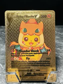 Flying Pikachu V 014/015 Gold Display Card Pokemon TCG - Image 1