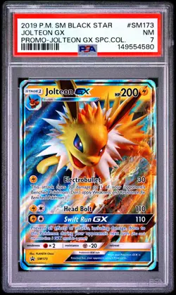 2019 POKEMON SM JOLTEON GX PROMO JOLTEON GX SPECIAL COLLECTION JOLTEON GX PSA 7 - Image 1