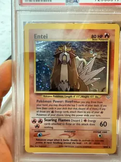 Entei Holo Rare #6 2001 Pokemon TCG Neo Revelation PSA 8 Mint 6/64 - Image 4
