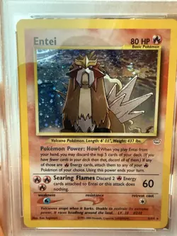 Entei Holo Rare #6 2001 Pokemon TCG Neo Revelation PSA 8 Mint 6/64 - Image 5