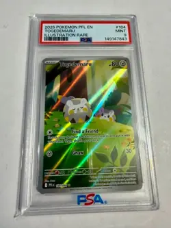 Togedemaru 104/094 Illustration Rare - Pokemon Prismatic Evolutions PSA 10 - Image 1