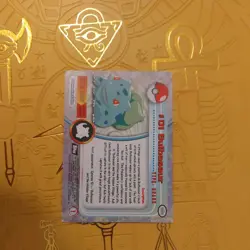 BULBASAUR 2000 TOPPS CHROME POKEMON TV ANIMATION EDITION #01 Q1048 - Image 3