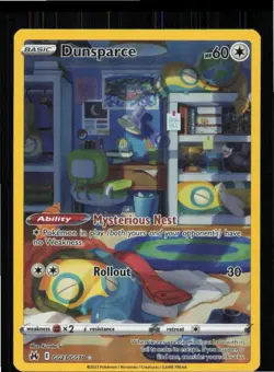 Dunsparce GG23/GG70 Holo Crown Zenith Galarian Gallery Pokemon NM - Image 1