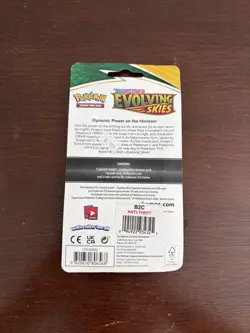 Pokemon Check Lane Blister/Booster Pack - Evolving Skies - Eevee - Read! - Image 2